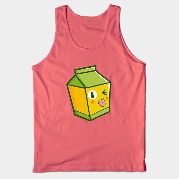 Mock Milk Tank Top by Jocularity Art